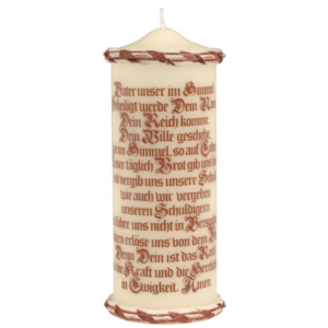 Zierkerze Vater Unser