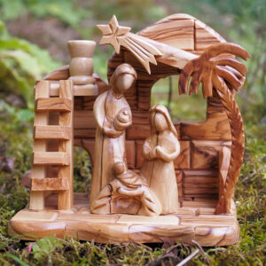 Olivenholzkrippe 1186