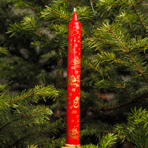 Kalenderkerzen rot oder blau